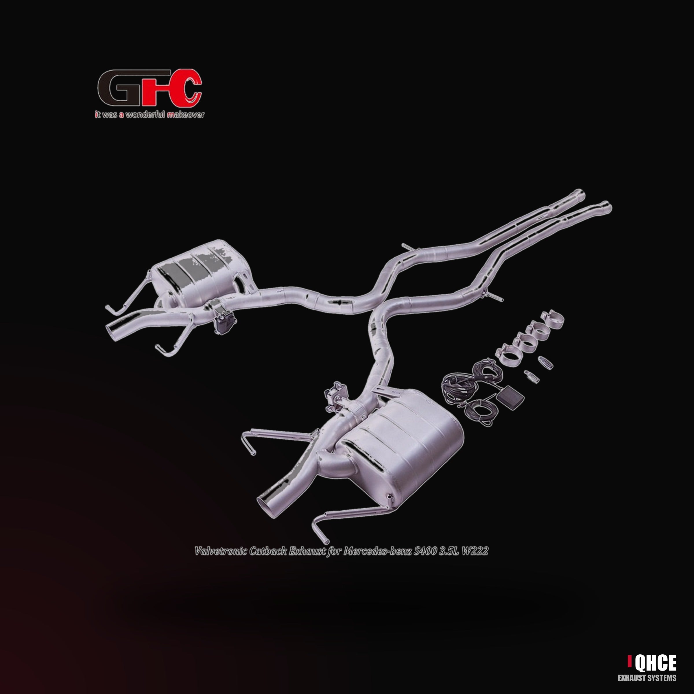 QHCE mercedes-s400-w222-catback