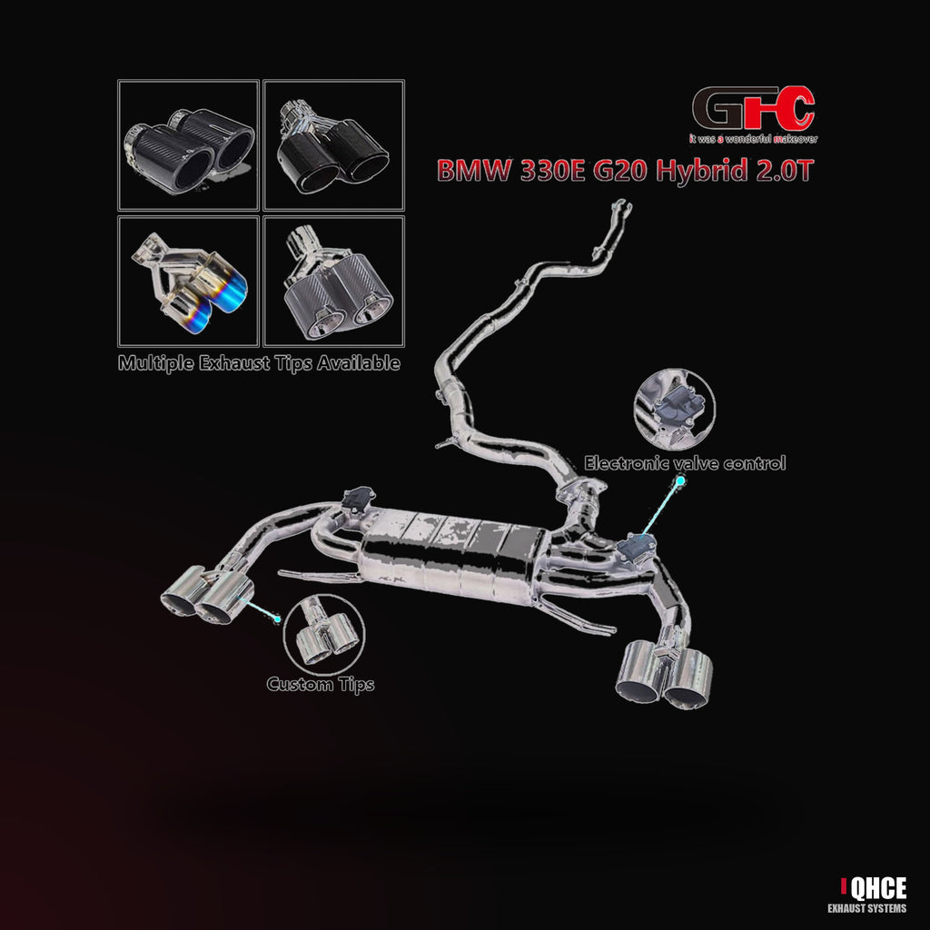 QHCE bmw-330e-g20-catback