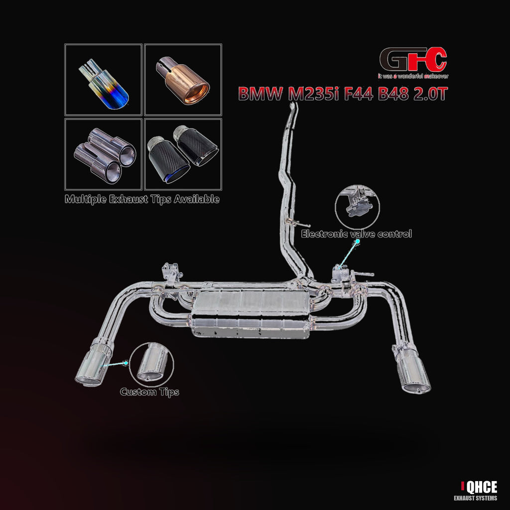 QHCE bmw-m235i-m245i-f44-catback