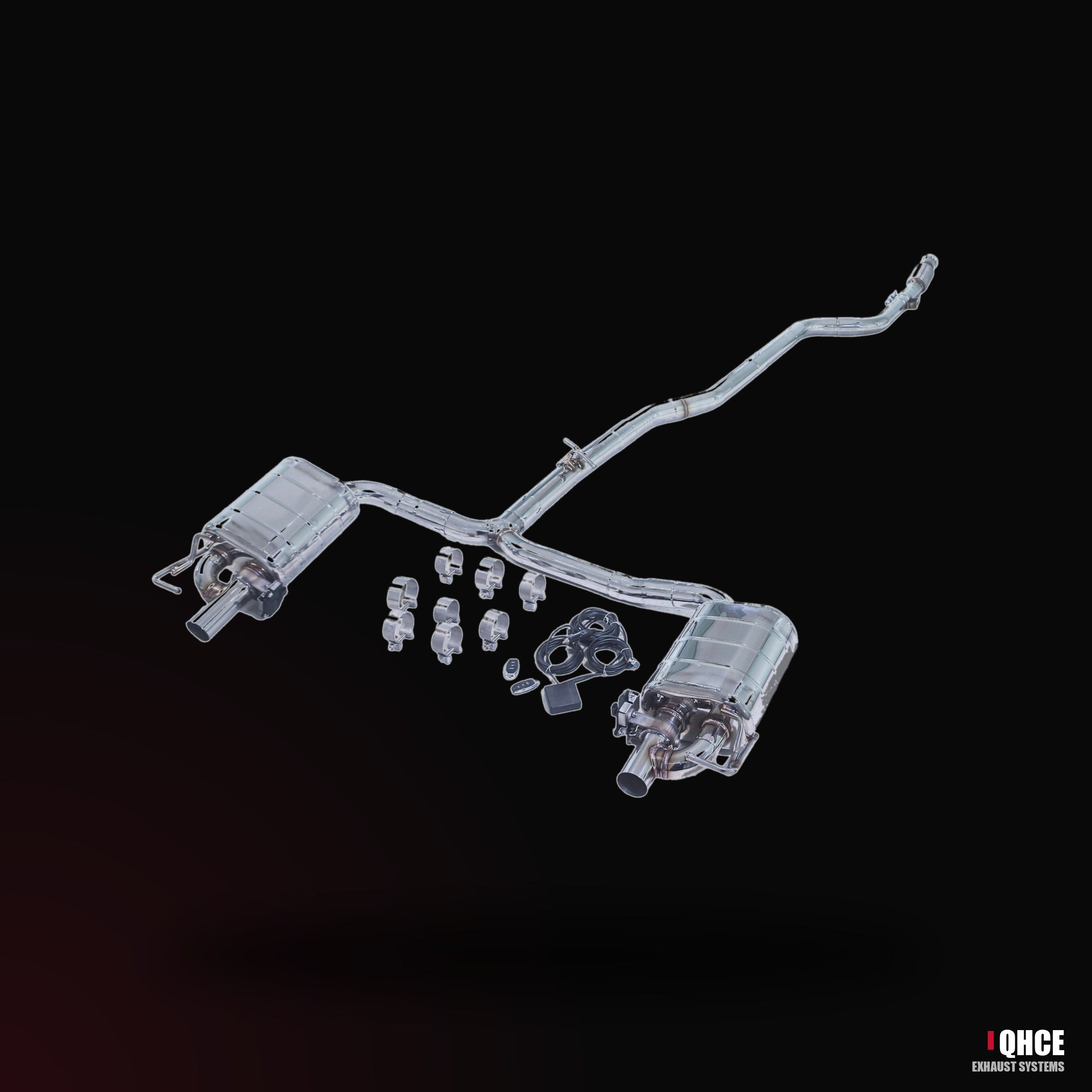 QHCE mercedes-c350e-w205-catback