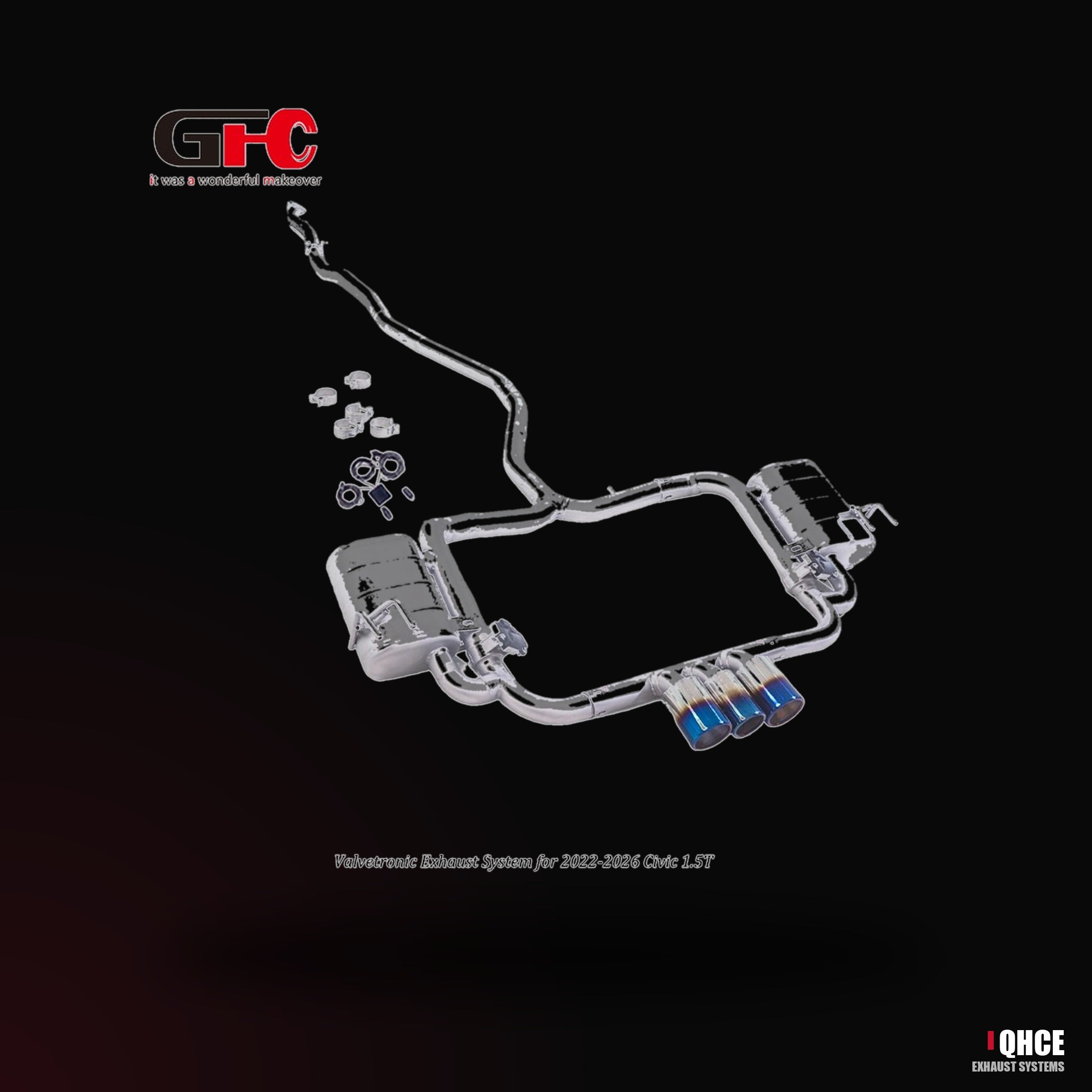 QHCE honda-civic-11th-gen-catback