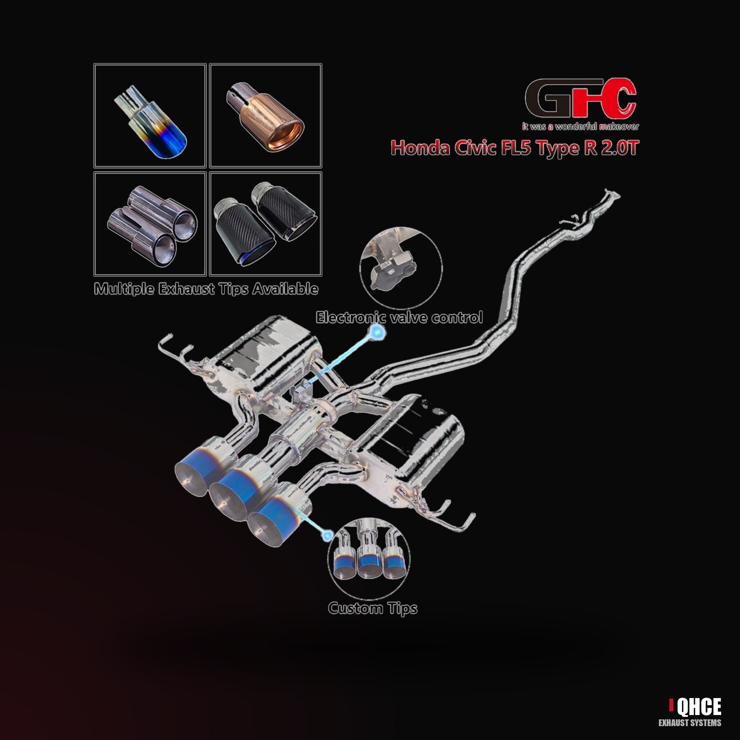 QHCE honda-civic-type-r-fk8-catback
