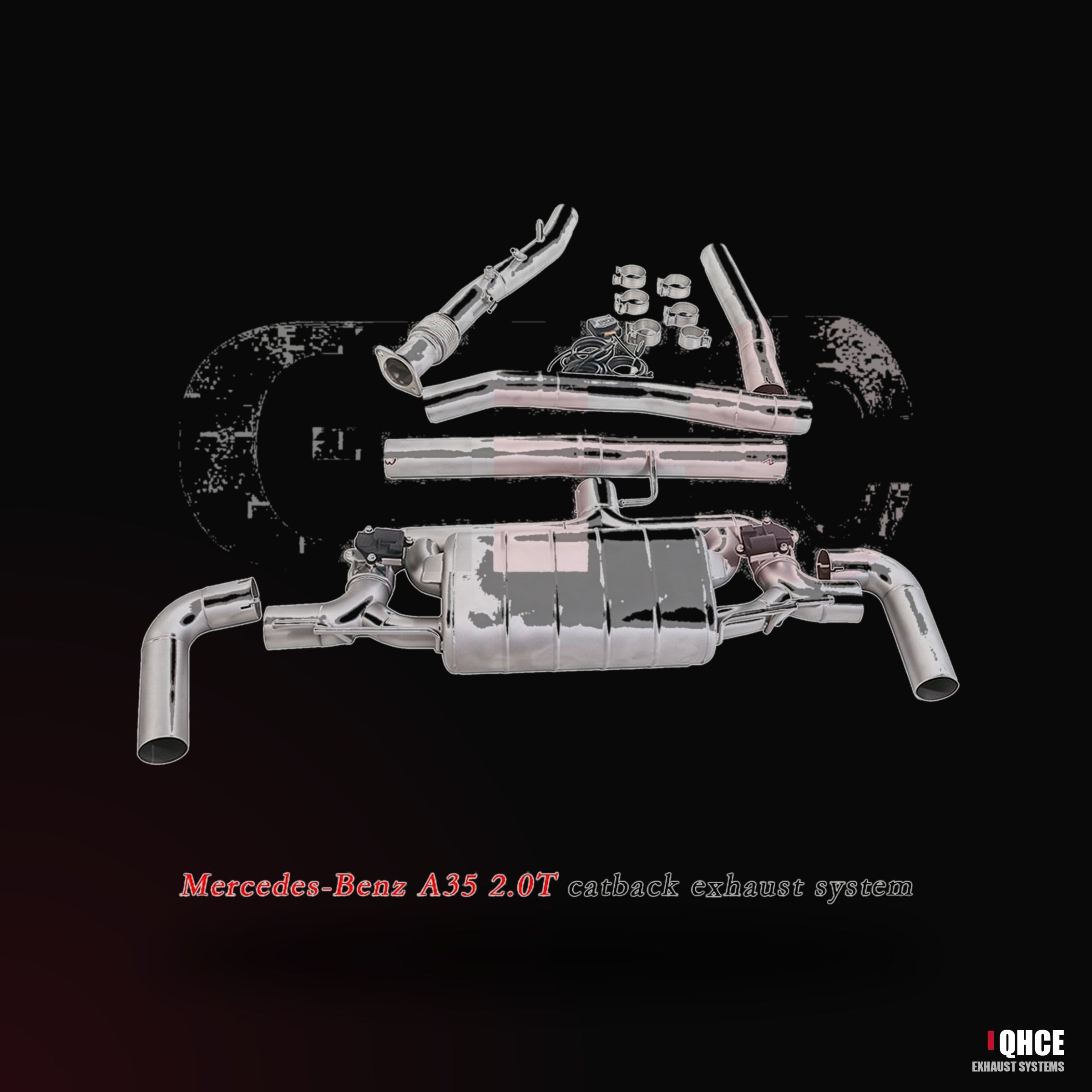 QHCE mercedes-a35-a45-w177-catback