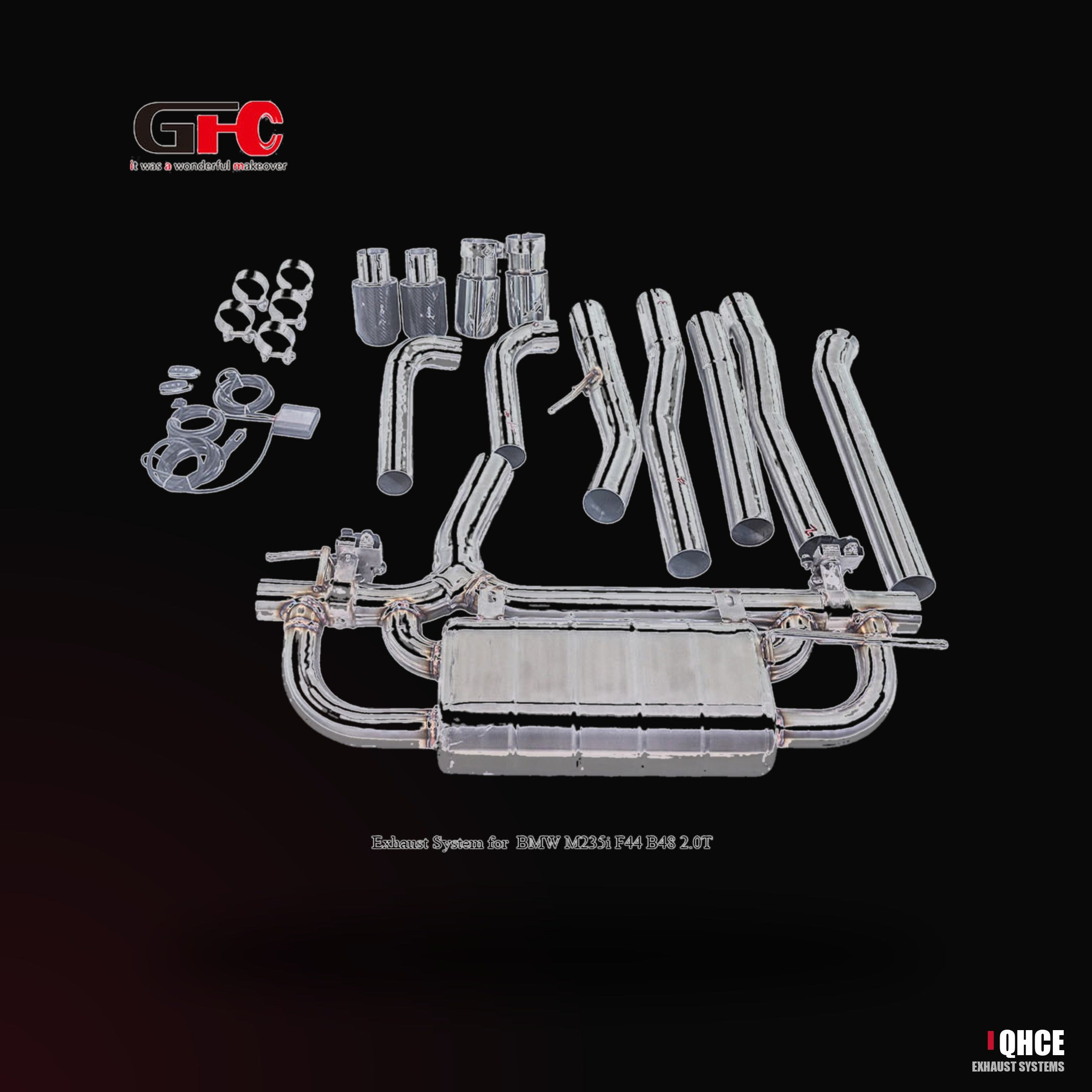 QHCE bmw-m235i-m245i-f44-catback