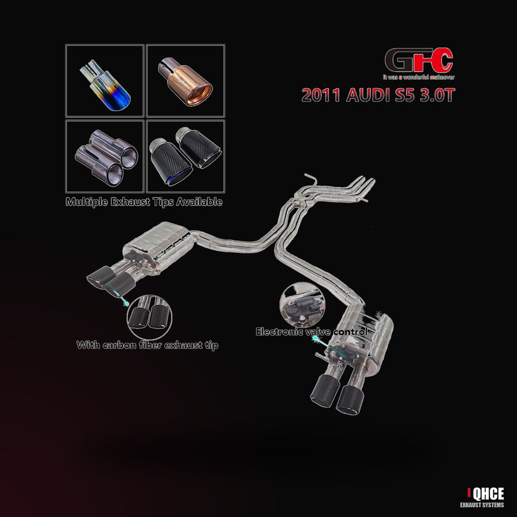 QHCE audi-s5-b8-catback