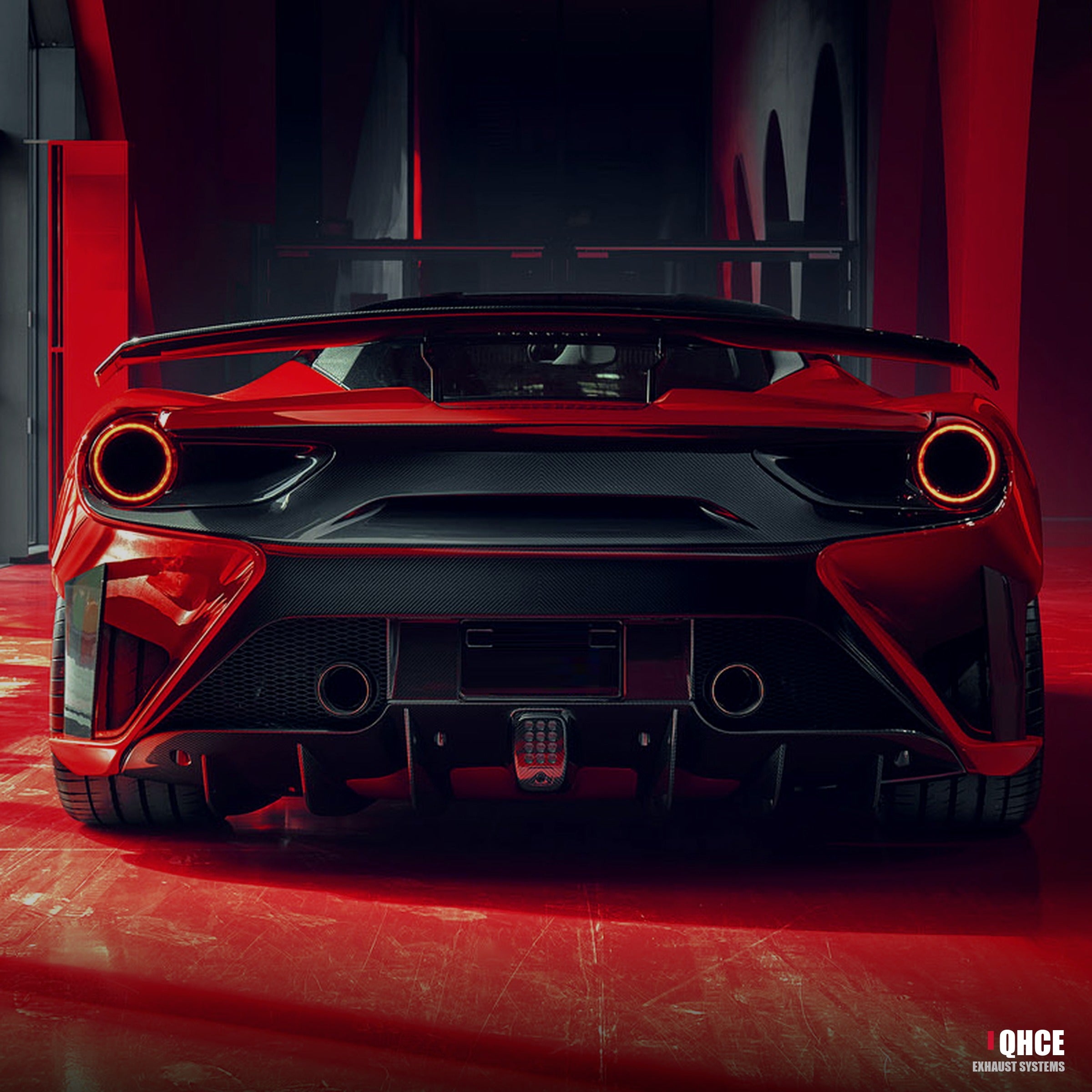 QHCE ferrari-488-catback catback
