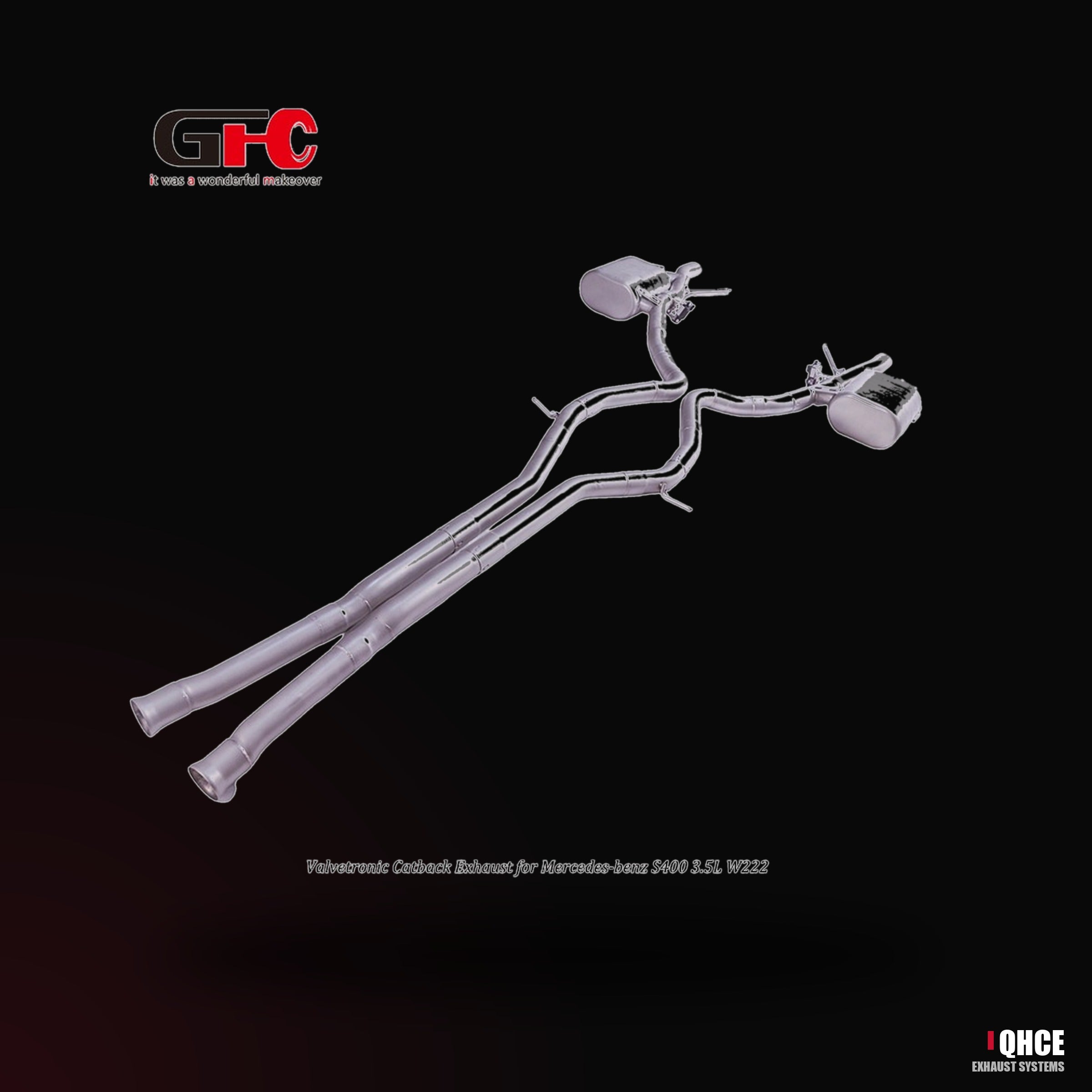 QHCE mercedes-s400-w222-catback