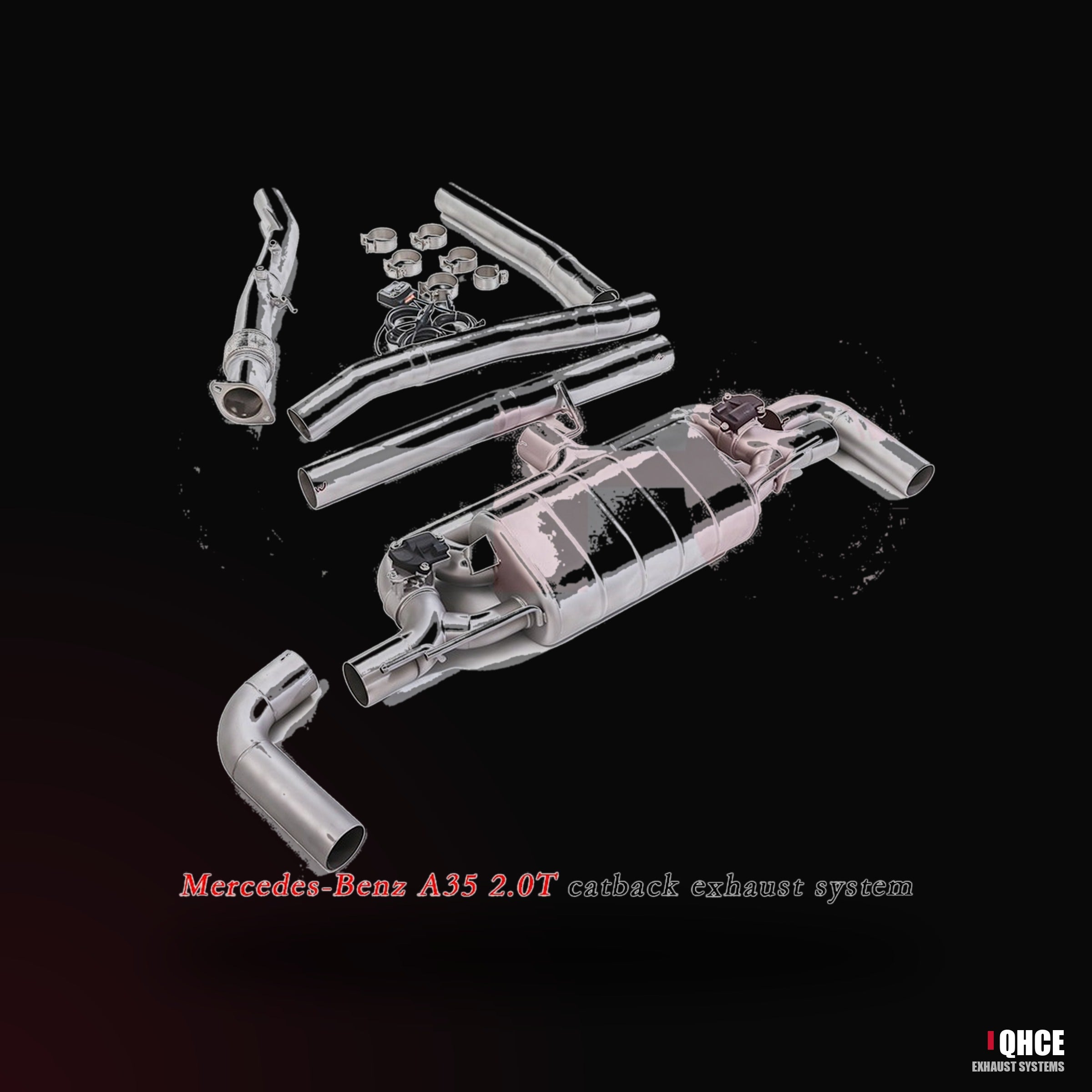 QHCE mercedes-a35-a45-w177-catback