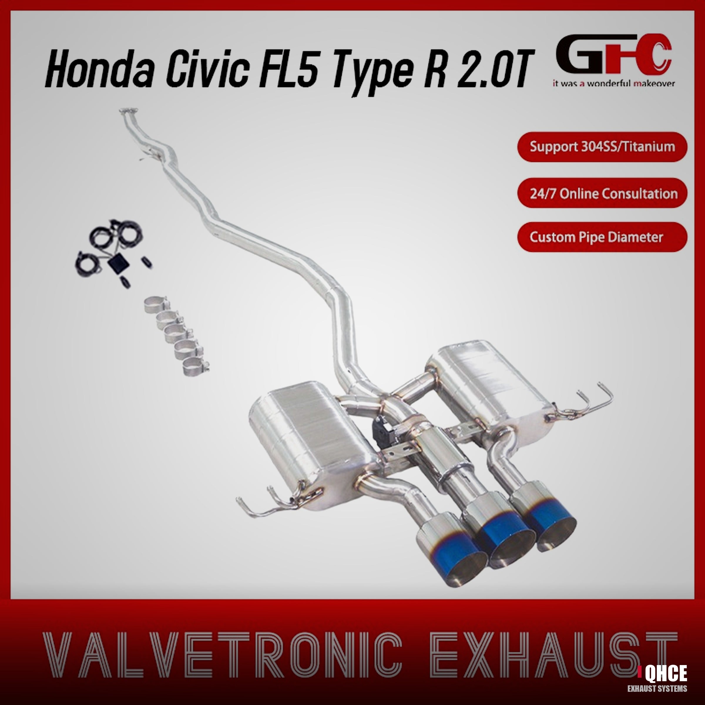 QHCE honda-civic-type-r-fk8-catback