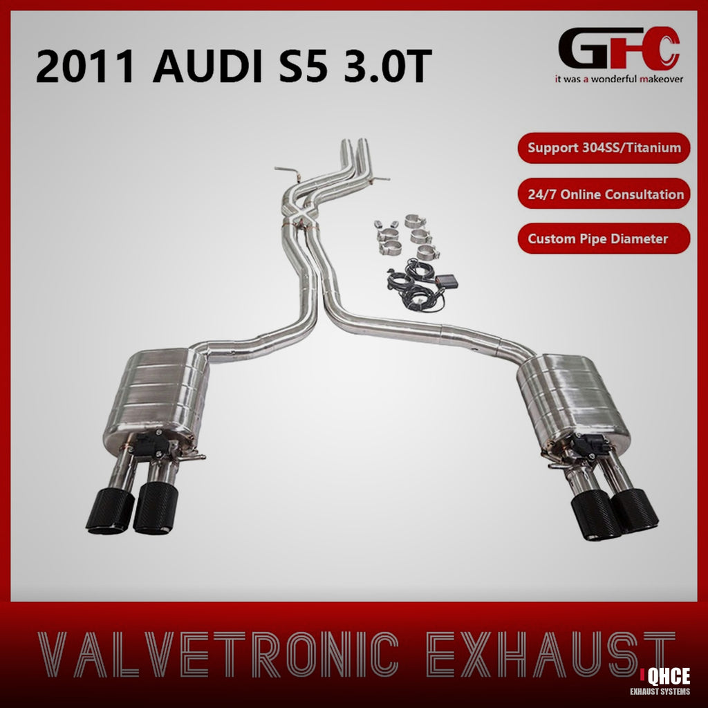 QHCE audi-s5-b8-catback