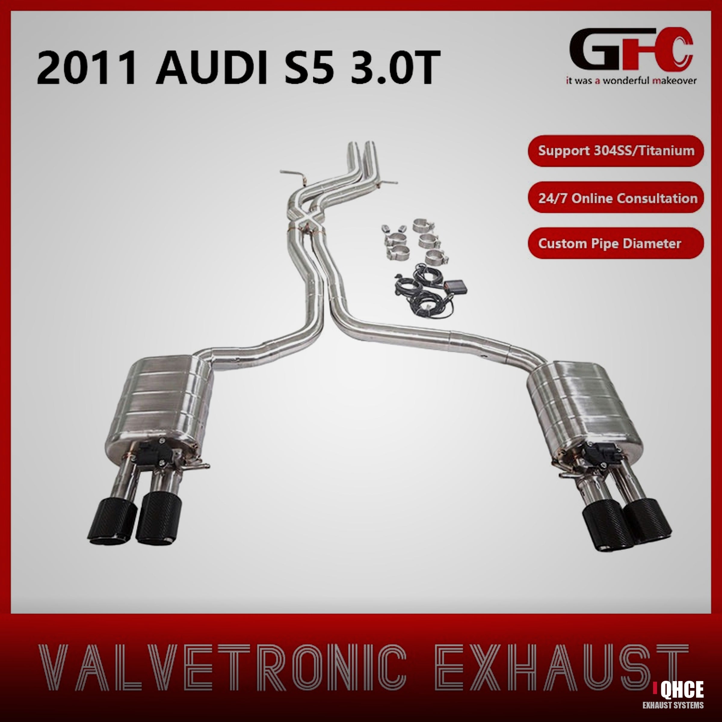 QHCE audi-s5-b8-catback