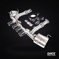 QHCE Corvette C8 Z06 Catback — carbon tips, valvetronic