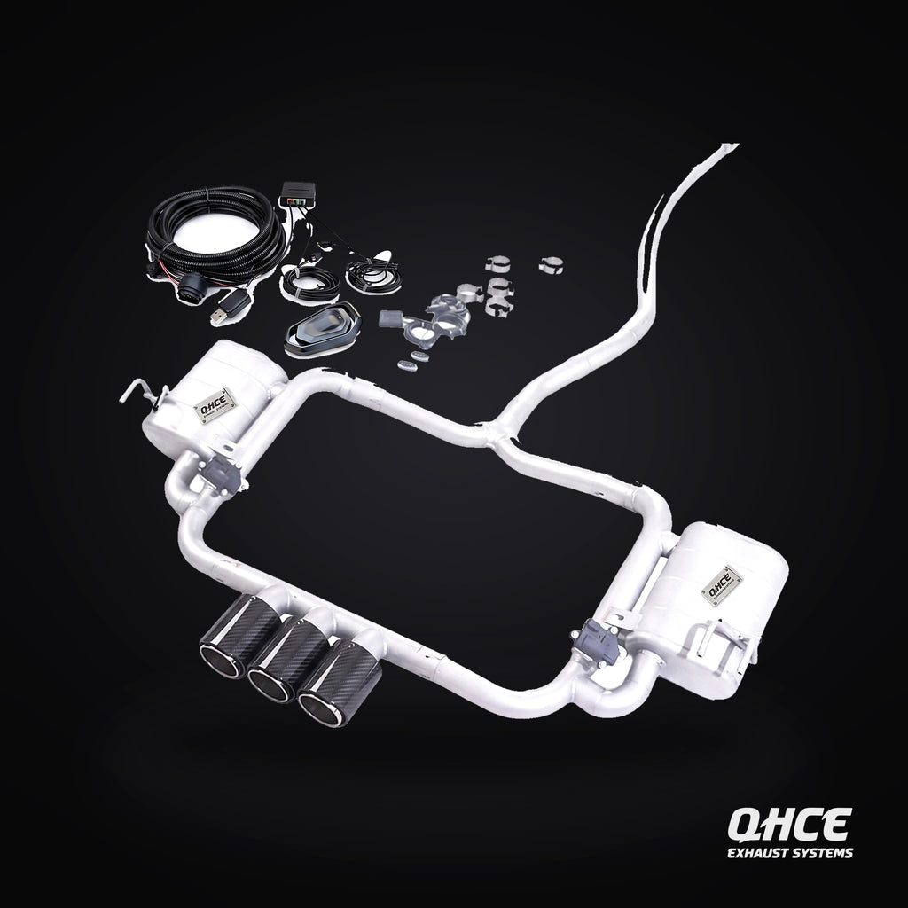 QHCE Civic 11th Gen Catback — carbon tips, valvetronic